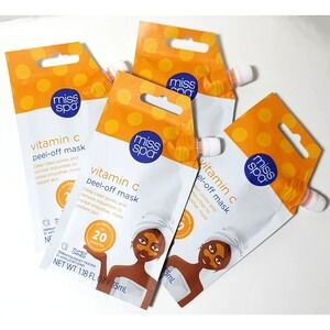 4X Miss Spa Vitamin C Peel-Off Mask Deep Clean Pores 1.18 fl oz Deep Clean Pores